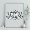 Sacred Flower Design SVG A detailed illustration of a lotus flower, a symbol often used in religious contexts.