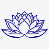Eastern Symbolism Vector Art Vector illustration of a lotus flower, a symbolic plant with roots in Eastern religions.