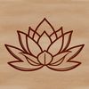 A detailed illustration of the lotus flower with its iconic petals and stem.