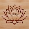 Vector Art of a Sacred Lotus A high-quality vector design of a lotus flower, suitable for use as a stencil or template for cutting machines like Cricut.
