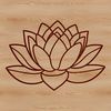 Eastern Symbolism Lotus Flower Design An illustration of the lotus flower, a symbol of spiritual growth in many Eastern religions.