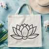 Beautiful Vector Lotus Flower A simple illustration of a lotus flower, ideal for vector art projects.