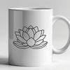 Free Vector Art of a Lotus Blossom A detailed illustration of a lotus flower in various stages of bloom.