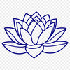 Lotus Illustration A detailed illustration of the lotus flower, often associated with Eastern spirituality and symbolic meaning.