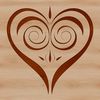 Sweet Valentine's Day Heart Design Simple vector heart design for Valentine's Day or wedding decorations.