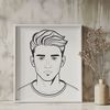 Free Male Vector Clip Art Illustration A male figure in vector format, suitable for various graphic design applications.