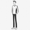 A male figure rendered in scalable vector graphics (SVG) format.