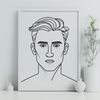 Illustrated Male Figure Vector Art Male figure illustration created as a vector graphic.