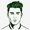 Male Figure Illustration SVG File A simple male figure represented as a vector graphic.