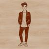 Free Illustration of a Male Figure A high-resolution digital illustration of a male figure in various poses.