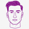 Beautiful SVG Outline Man A male figure in a simple outline style, suitable for vector design projects.