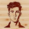 Free Vector Art Design Male Character An illustration of a male figure created using vector design elements.