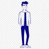 Beautiful Male SVG Graphic Design Male figure illustrated as a vector graphic in an SVG format.