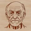 Male figure created as vector art for graphic design projects.