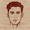 SVG Male Figure Design A single male figure in a neutral pose, created as a vector art design.
