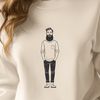 Man Silhouette Graphic An SVG graphic image featuring a male figure silhouette.