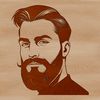 Bearded Male Figure Vector Illustration Illustration of a bearded male figure, suitable for vector art designs.