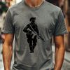 Digital Soldier Clip Art A digital illustration of a man in military attire, suitable for vector art designs.