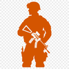 Digital Vector Military Icon A high-quality digital illustration of a male soldier in uniform.