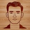 High-Resolution Male Outline Design A high-resolution outline design of a man created as a scalable graphic.