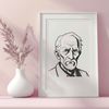Elderly Gentleman Vector Illustration A vector illustration of an elderly male figure.