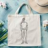Clean-Lined Male Silhouette A man depicted in a clean-lined style suitable for clip art and graphic design.