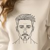 Simple Male Line Drawing for Cutting Machine A simple line drawing of a male figure in various poses and designs suitable for cutting machine stencils.