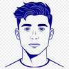 Beautiful Male Vector Icon A male figure represented as a 2D vector image.