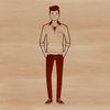 Beautiful Male Silhouette SVG Graphics A minimalist illustration of a male figure, ideal for vector art and design.