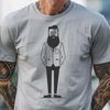 SVG Beard Clipart Download Male figure with a beard in a vector illustration style.
