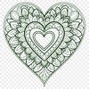 Free Heart Design Vector Art A colorful, intricate heart-shaped mandala design created as a scalable vector graphic.
