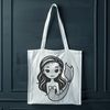 Underwater Mythical Creature SVG A stylized illustration of a mythical mermaid with flowing locks and shimmering scales.