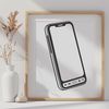 A sleek, modern smartphone with a minimalist design, suitable for digital art and graphic design projects.