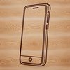 Rounded Edge Phone Design Vector Art Illustrated mobile phone design with rounded edges and touchscreen display.