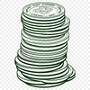 Coins Collection SVG Graphic A collection of metallic coins in various denominations, designed as a scalable vector graphic (SVG) illustration.