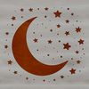 An SVG vector graphic representation of the moon with its phases and texture.