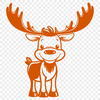 Antlered Forest Dwellers A large, wild animal with antlers, standing in a natural environment.