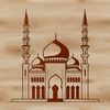 Islamic place of worship building design template in vector format.