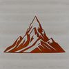 Free Illustration of a Mountain Range A detailed illustration of a mountain landscape with rolling hills and peaks, created as a vector graphic.