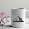 Illustration of a mountain landscape in vector format.