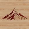 High-resolution digital mountain design.