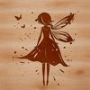 Whimsical Fairy SVG Graphic A colorful illustration of a mythical fairy from a fantasy tale, available as an editable vector graphic.