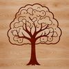 Free SVG Vector Tree Design A detailed vector illustration of a tree with foliage and trunk, suitable for digital cutting machines or laser cutters.