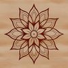 Whimsical Wildflower SVG Art A single, stylized illustration of a wild flower in full bloom.
