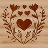 Single Delicate Flower SVG Design A colorful illustration of a single wild flower with delicate petals, suitable for use in various designs.