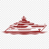 Free Clipart of a Yacht A vector illustration of a boat, suitable for digital designs and cutting projects.