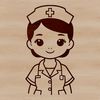 Nursing Profession Icon SVG Female healthcare professional in nurse uniform, vector illustration suitable for digital and print media.