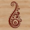 Ornate Paisley Shape SVG File A classic ornate paisley shape design, ideal for various applications.