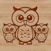 Vector Cute Owl Graphics A vector illustration of a cute owl animal in various poses.