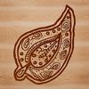 A detailed ornate paisley pattern, designed for vector art and cutting machine projects.